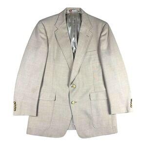 Austin Reed Men's 44R Tan Blazer Classic Tailored Sport Coat Sharp Refined